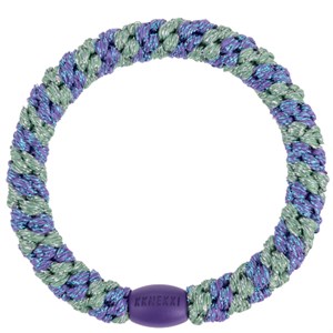 Bon Dep - Kknekki Hårelastik, Purple Green Glitter Stripe